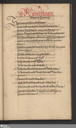 3. Rahtschlagen : Gehoret ins Zehende haws
