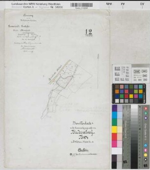 Salwey (Eslohe), Zusammenlegung Niedersalwey, Brouillonkarte 1 Bl. 11 Eslohe Flur 12