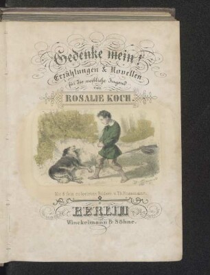 Gedenke mein! : Erzählungen & Novellen für die weibliche Jugend