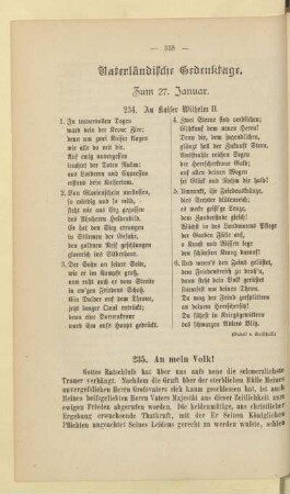 Vaterländische Gedenktage