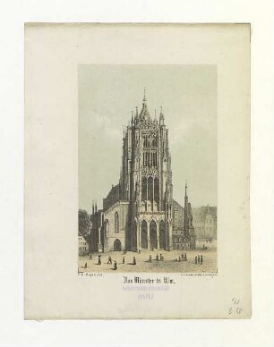 Münster. Westfassade. Um 1860