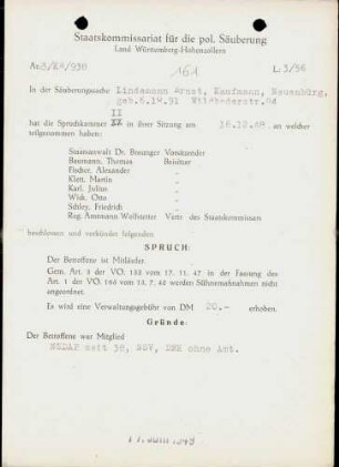 Lindemann, Ernst