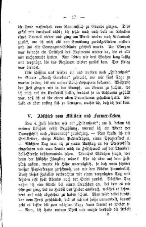 Abschied vom Militär- und Farmer-Leben