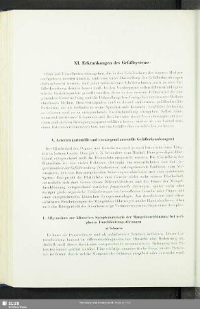 XI. Erkrankungen des Gefäßsystems