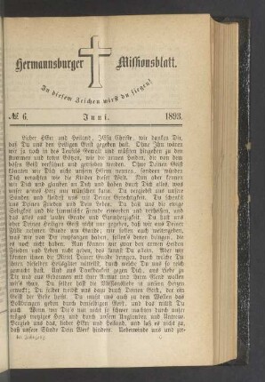 N° 6. Juni. 1893
