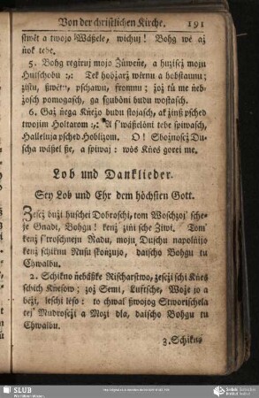 Lob und Danklieder
