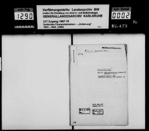 Fuld, Helene Sara geb. Hofmann, Witwe des Bankdirektors Ludwig Fuld in Mannheim Käufer: Christian Kolb, Druckereiteilhaber und dessen Ehefrau Martha geb. Schnabel in Mannheim Lagerbuch-Nr. 9399 Mannheim