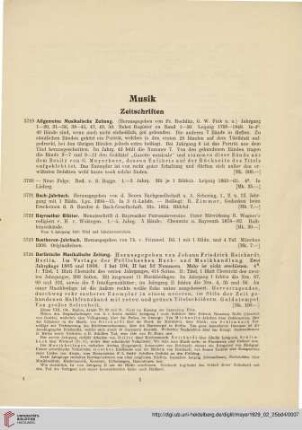 Musik (Nr. 3719 - 4010)