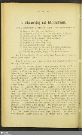 3. Schulausschuß und Lehrerkollegium