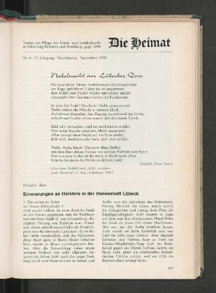 Nr. 9, 77. Jahrgang, Neumünster, September 1970