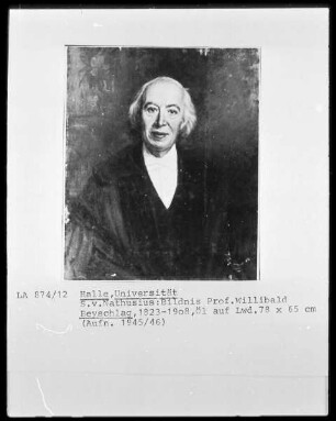 Bildnis Professor Willibald Beyschlag
