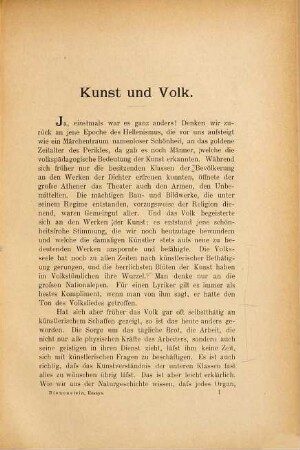 Kunst und Volk