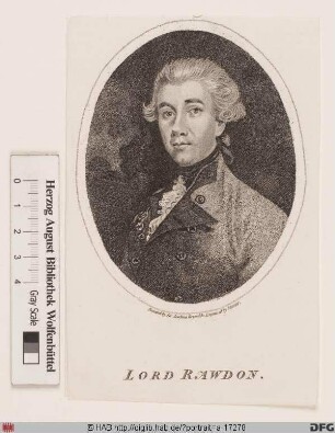 Bildnis Francis Rawdon-Hastings, 1793 2. Earl of Moira, 1817 1. Marquess of Hastings