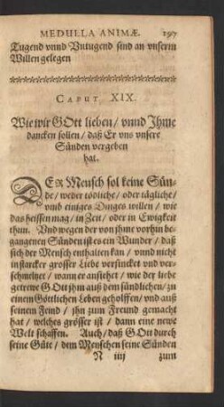 Caput XIX. Wie wir Gott lieben/ unnd Ihme dancken sollen/ daß Er uns unsere Sünden vergeben hat