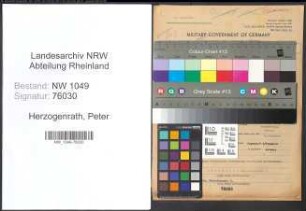 Entnazifizierung Peter Herzogenrath , geb. 10.08.1909 (Kaufmann)