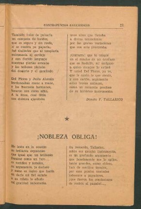 ¡Nobleza obliga!