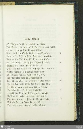XXIV. Gesang