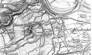 Dresden-Leutewitz. Ausschnitt aus: Oberreit, Sect. Dresden, 1821/22