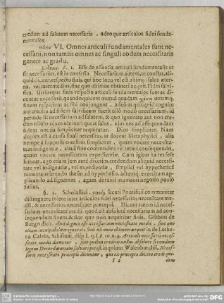 Theps VI. Omnes articuli fundamentales sunt necessarii, non tamen omnes ac singuli eodem necesitatis genere ac gradu