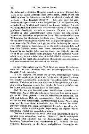 Biographisches und Allgemeines.