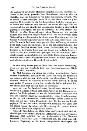 Biographisches und Allgemeines.
