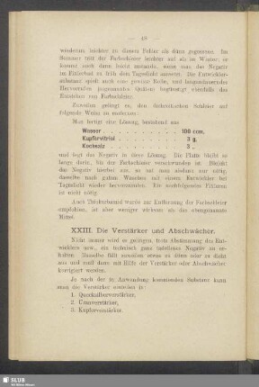 XXIII. Die Verstärker und Abschwächer