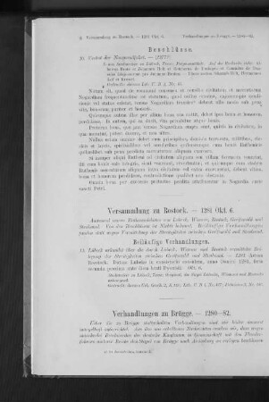 Verhandlungen zu Brügge. - 1280-82.
