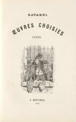 Gavarni. Oeuvres Choisies Clichy