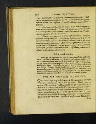 VIII. De Corporis Nuditate. [u. a.]
