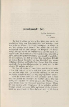 Zweiundzwanzigster Brief