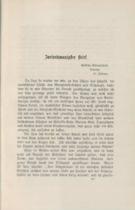 Zweiundzwanzigster Brief