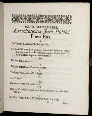 Index Materiarum [...]