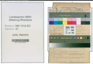 Entnazifizierung Heinrich Juris , geb. 07.08.1894 (Sparkassenangest.)