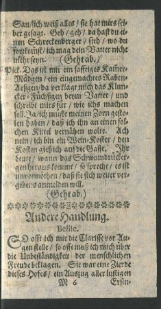 Andere Handlung