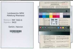 Entnazifizierung Heinrich Gerlich , geb. 10.03.1891 (Architekt)