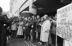 Freiburg im Breisgau: Protestaktion von Musikstudenten