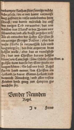 Von der Neunden Regel.