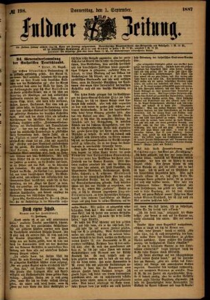Ausgabe vom Donnerstag, den 01. September 1887.