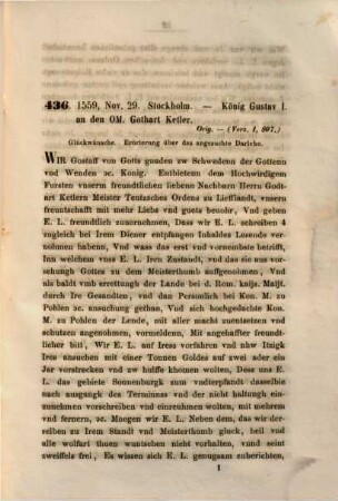 Quellen zur Geschichte des Untergangs livländischer Selbständigkeit : aus d. Schwedischen Reichsarchive zu Stockholm hrsg., 4. 1864