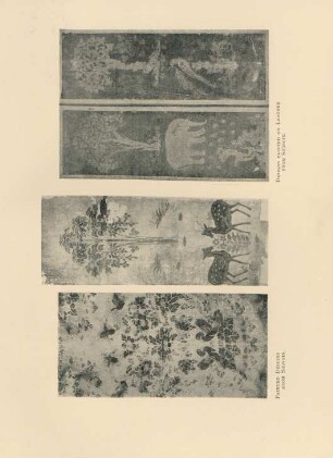 Painted designs from Shosoin. Designs painted on leather from Shosoin
