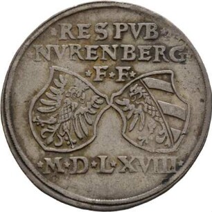 Münze, 1/2 Guldentaler (30 Kreuzer), 1568