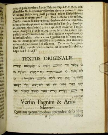 Textus Originalis.