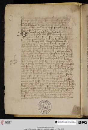 Marquard von Lindau, De quinque sensibus