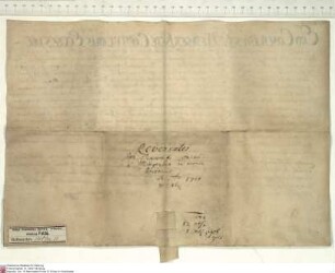 Konrad von Mengersen, Konventuale von Fulda, bekundet, dass ihm Konstantin [von Buttlar], Abt von Fulda, die Propstei Johannesberg bei Fulda übert...