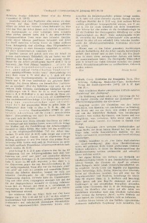 910-911 [Rezension] Eichholz, Georg, Gleichnisse der Evangelien