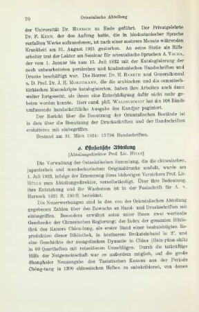 6. Ostasiatische Abteilung