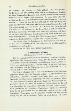 6. Ostasiatische Abteilung