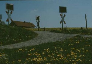 Wolfegg Bahnübergang Blinklicht