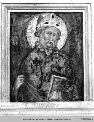 Vier Heilige - Südwand: Halbfiguren der hl. Nikolaus, Katharina von A., Klara und Thekla