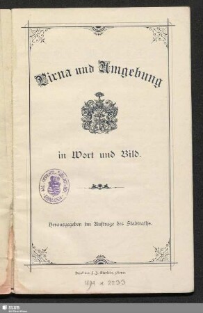 Pirna und Umgebung in Wort und Bild